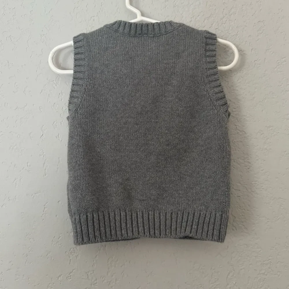 Carter's Gray Knit Sweater Vest